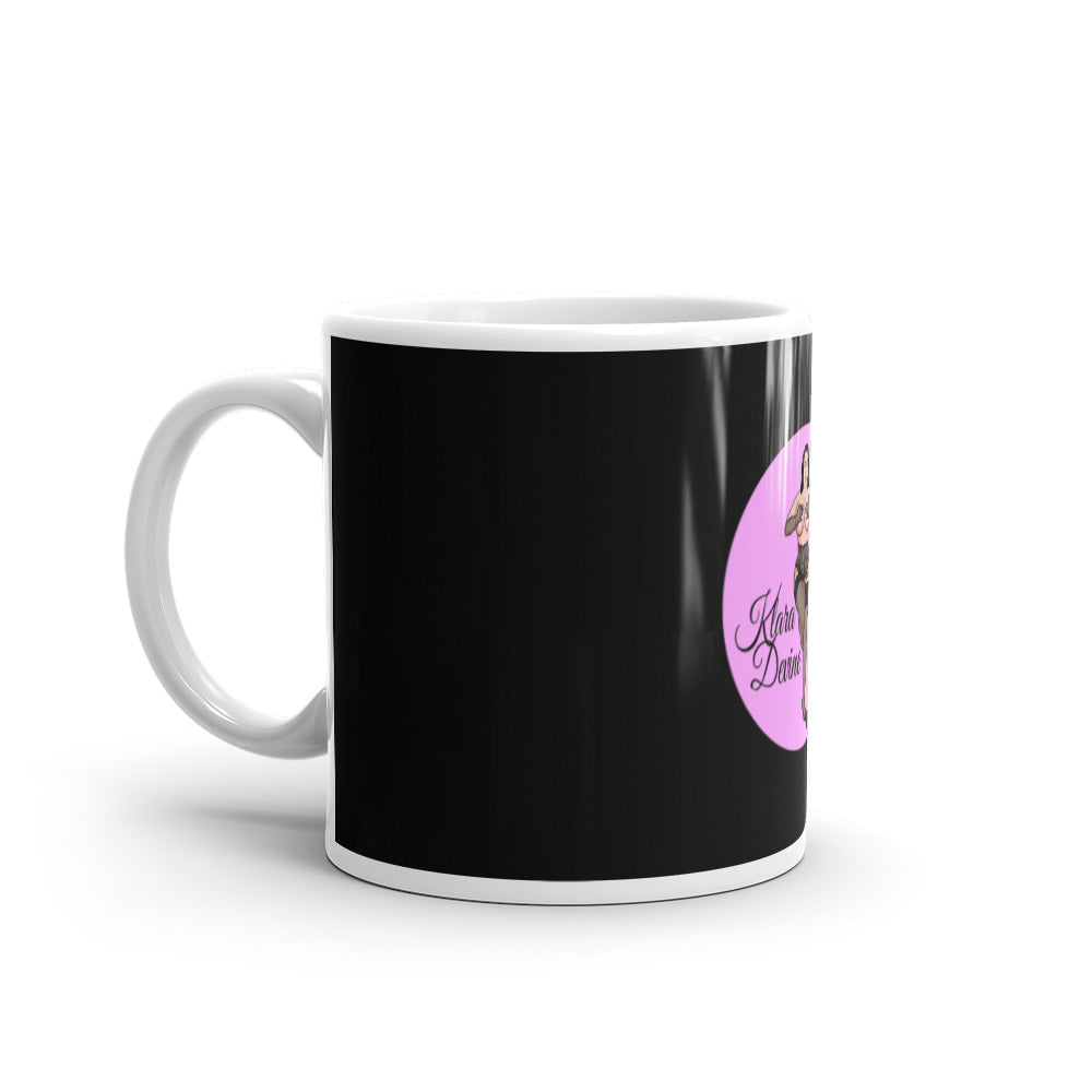 White glossy mug