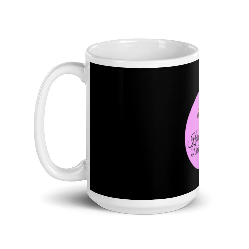 White glossy mug